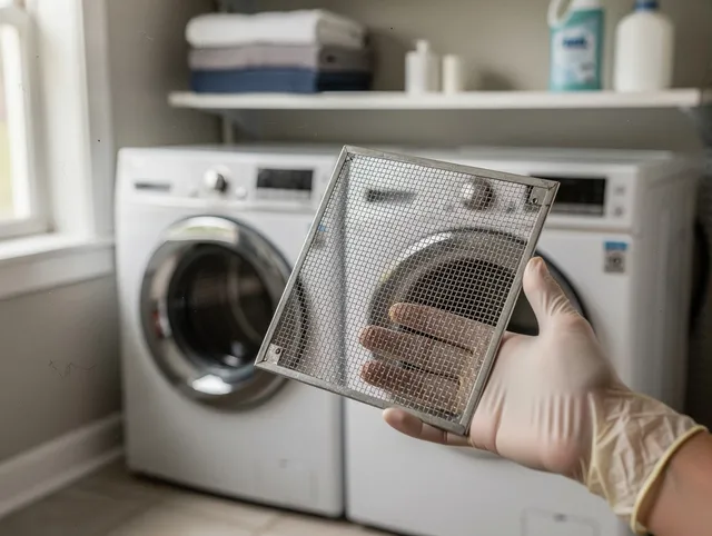Gardena Dryer Vent Cleaning specialist performing detailed lint trap cleaning service in Gardena